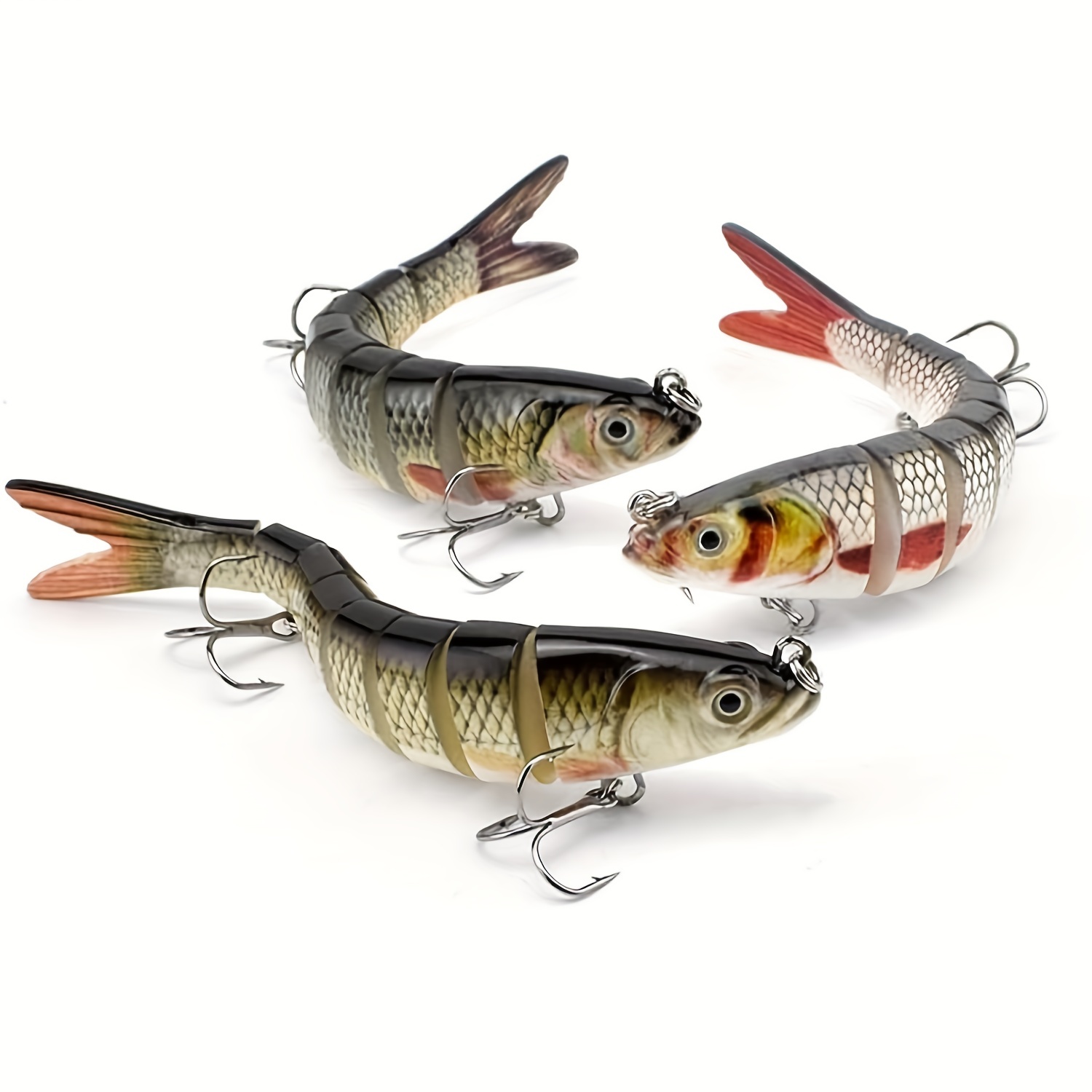  Goture Bass Fishing Lures, Multi Jointed Swimbaits for Bass  Fishing, Slow Sinking Swimming Bait, Topwater Fishing Lures for Freshwater  Saltwater, Swimming Lures Swim Bait, 3pcs Bass Lures Kit : Sports