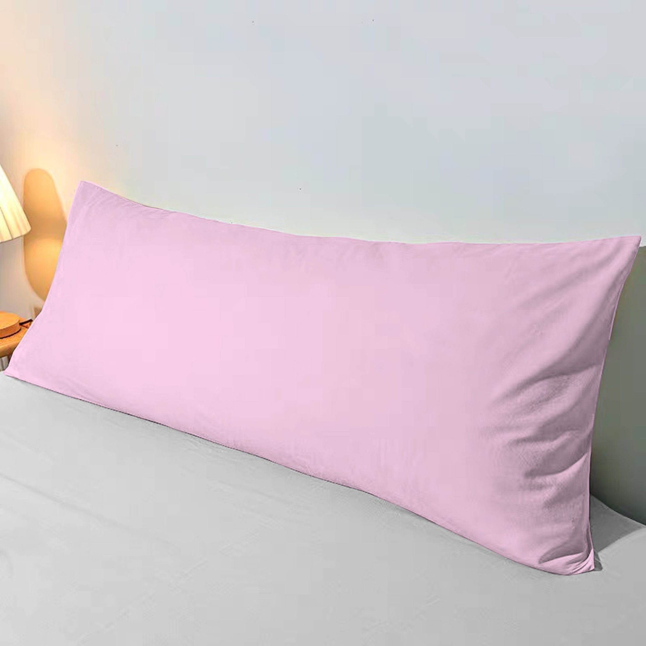 1pc plain brushed long pillowcase without pillow core soft breathable     envelope pillow protector for bedroom sofa home decor details 9