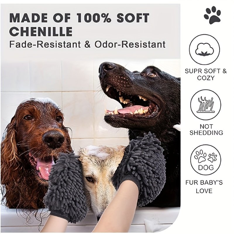 Dog drying outlet gloves