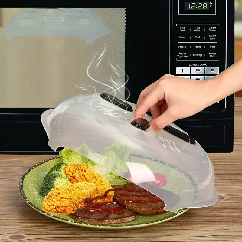 Magnetic Microwave Cover, Microwave Cover With Steam Vents, Clear Microwave  Plate - Temu
