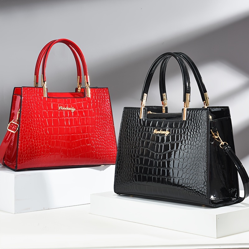Leather Handbags - Temu
