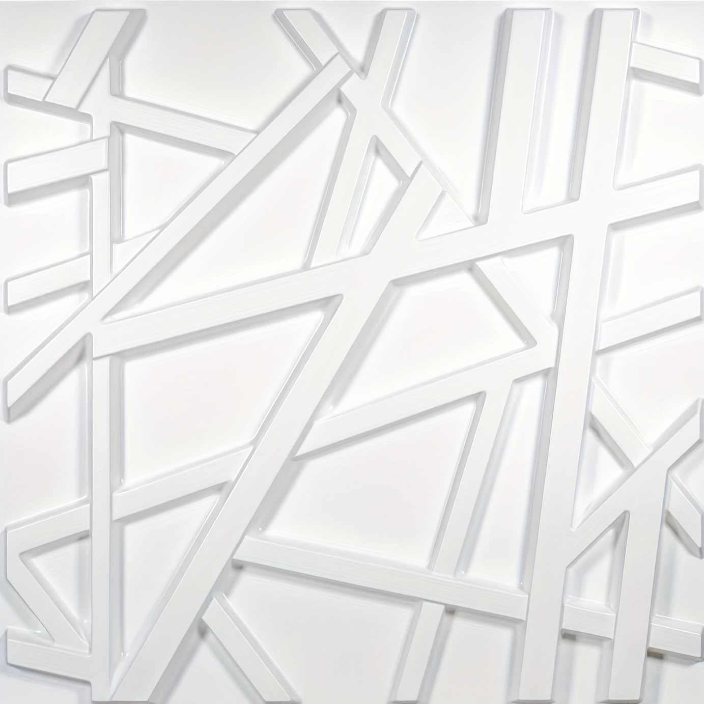 12PCS/3M² Paneles 3D Paneles de plástico de PVC Paneles de pared Sala de  juegos Techo de pared 3D Look Diamond Silver