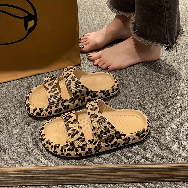 Girls animal print discount slippers