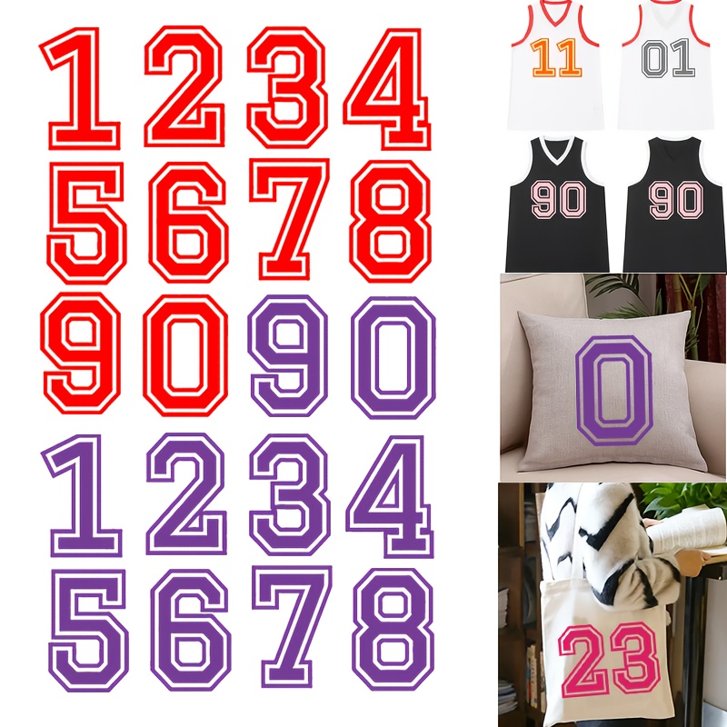 Numbers 0 To 9 Numbers Iron On Transfer Sticker Heat Pressed - Temu