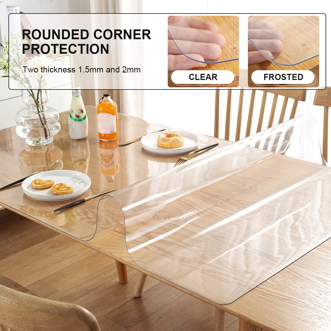 Heat Resistant Clear Vinyl Blotter Mat Table Protector - Temu Malaysia