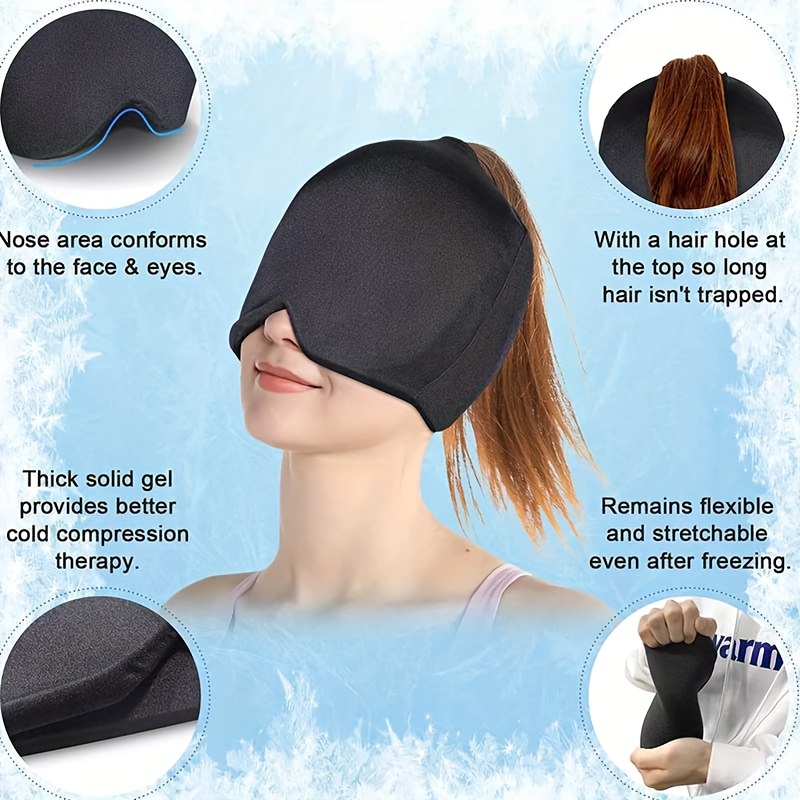 Head Massager Headache and Migraine Relief Hat Ice Mask or Cap Used for  Migraines and Tension Headache Relief Hot Cold Therapy - China Ice Gel Cap,  Migraine Relief Cap