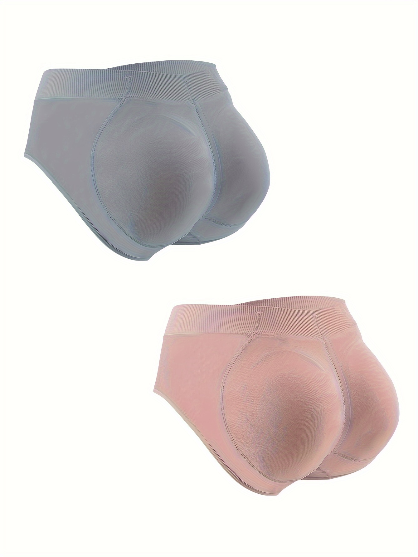 Solid Padded Shaping Panties, Tummy Control Butt Lifting Panties, Women's  Underwear & Shapewear