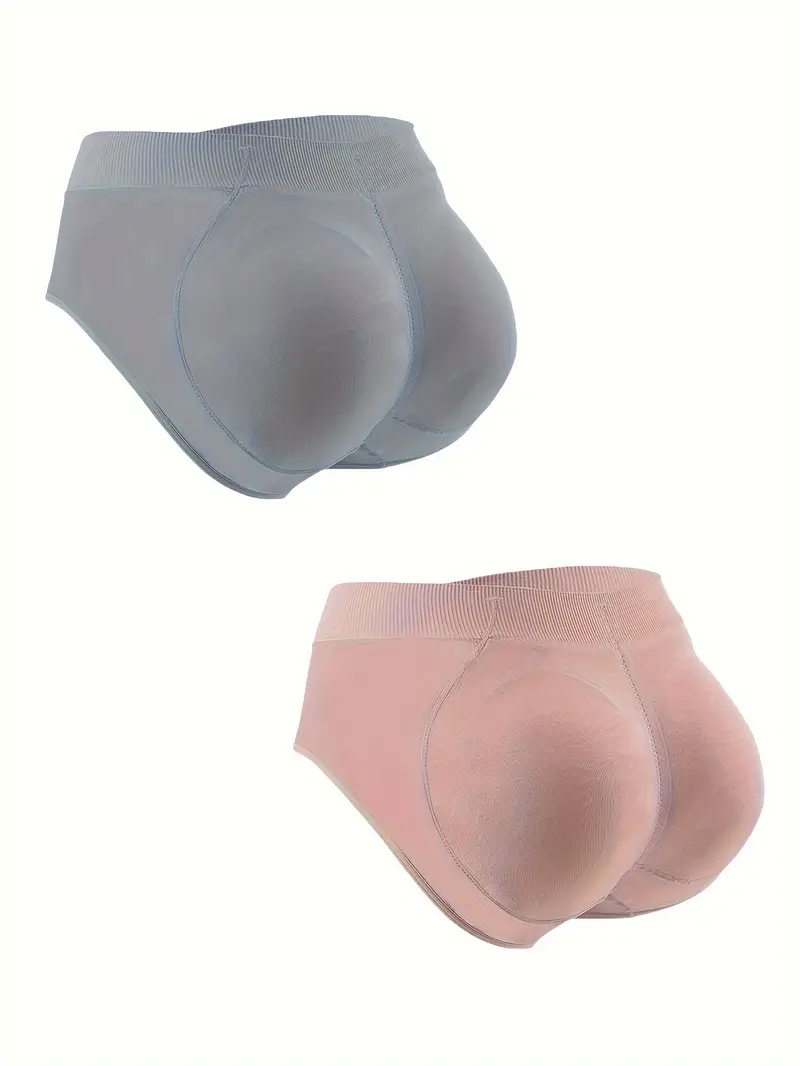 2 Pcs * Butt Padded Shaping Panties, Comfy & Breathable Butt Lifting  Panties, Women's Lingerie & Underwear