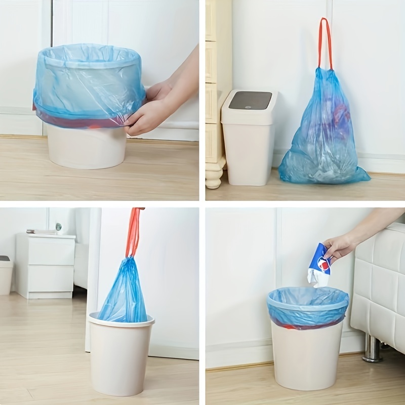 1 Bag Suitable For Kitchen 4 Gallon Drawstring Garbage Bags - Temu