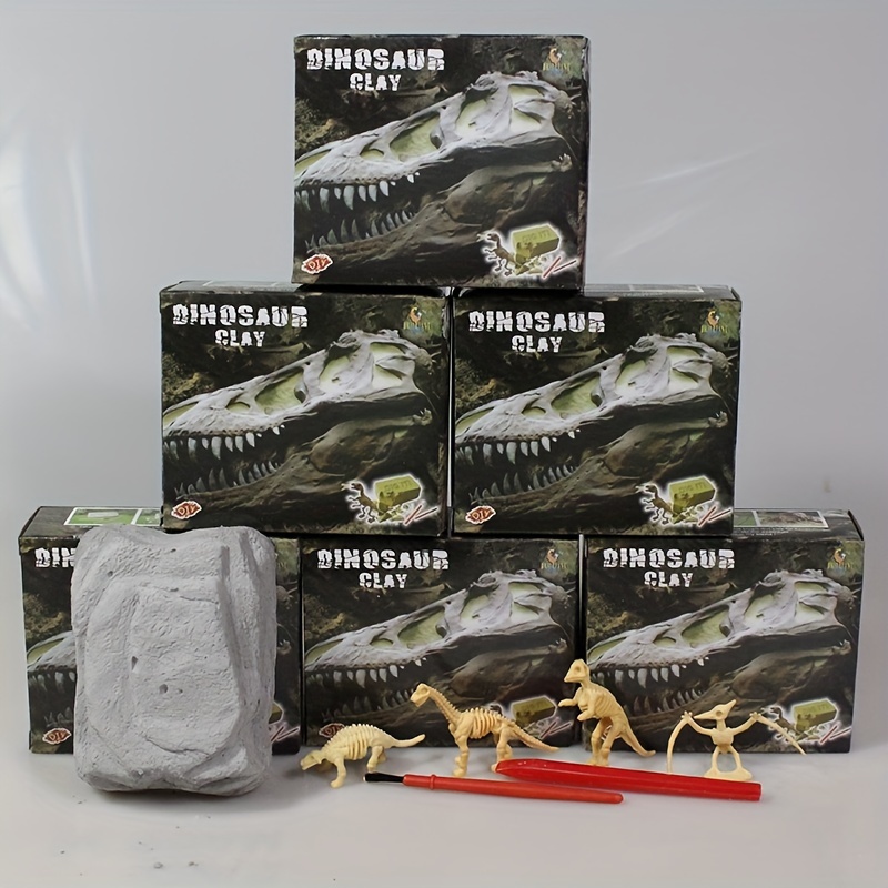 

Children's Archaeological Digging Diy Fossil Dinosaur Toys, Creative Handmade Educational Toys For Boys And Girls Simulation Skeleton Dinosaur Model Holiday Gift