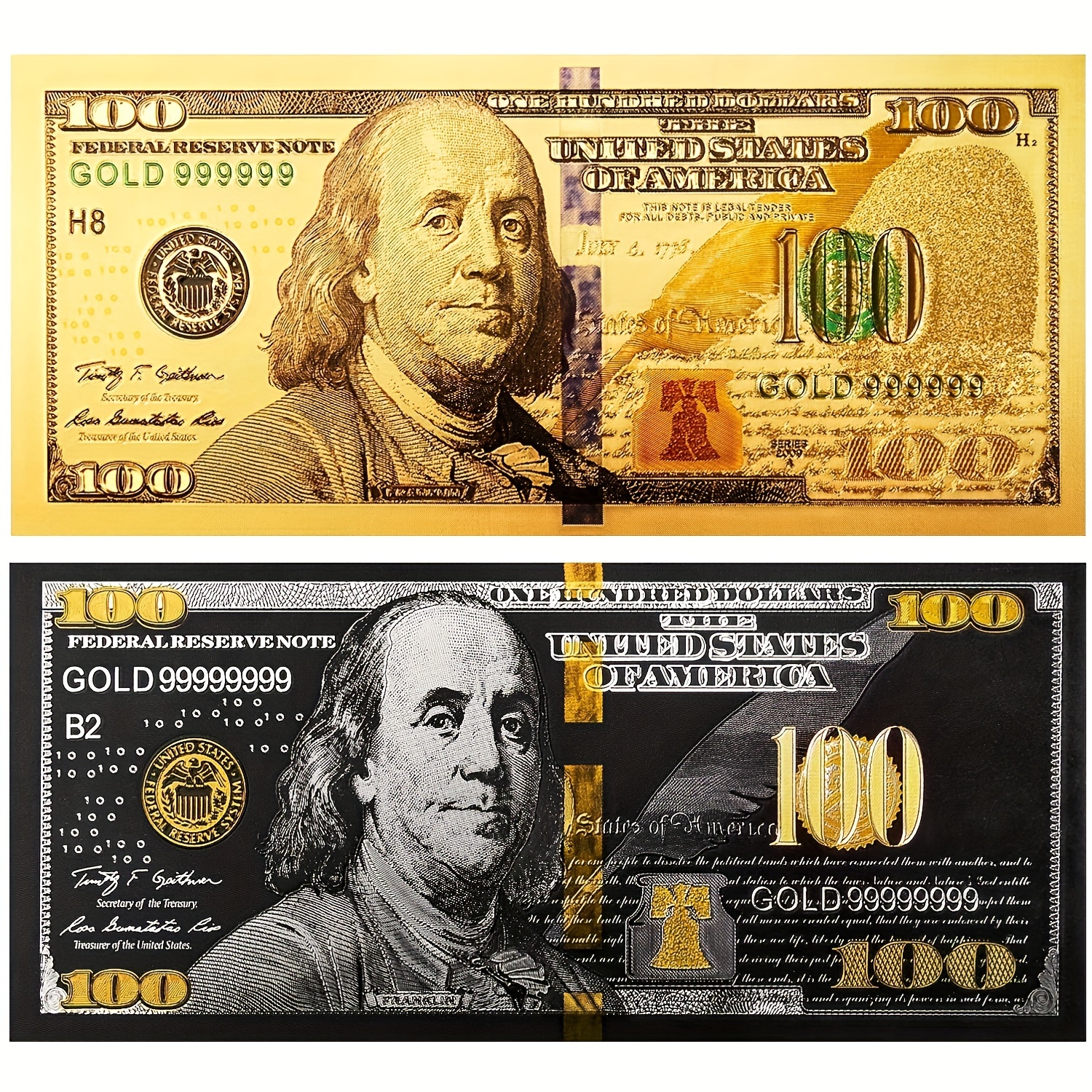 200 billetes de dinero falso, dinero de utilería de 100 dólares