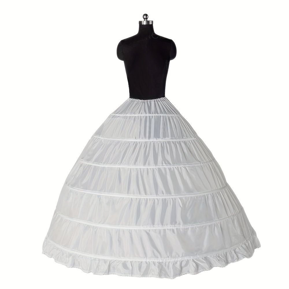 Cheap 4-layers Lolita Petticoat Thickened No Hoop Crinoline White