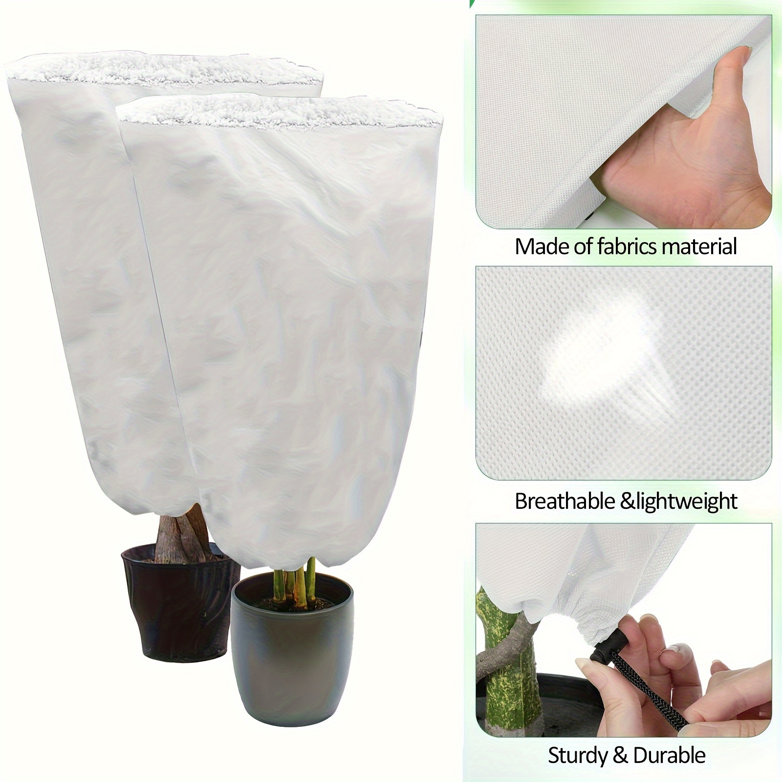 1 Pack, Couverture Anti-gel Et Anti-froid Épaissie Pour Plantes, Sac De  Protection Pour Arbres
