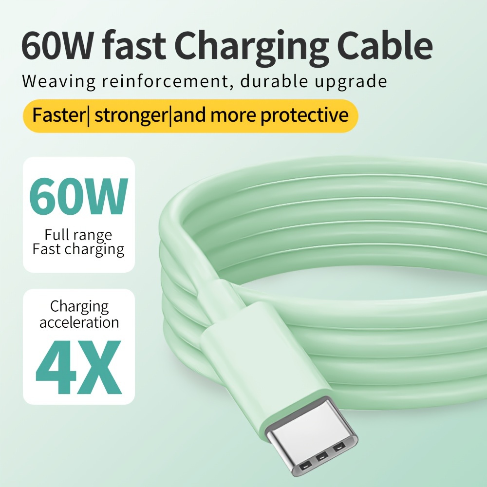 Anker Powerline+III 3ft Black 60W USB-A to USB-C Charging Cable