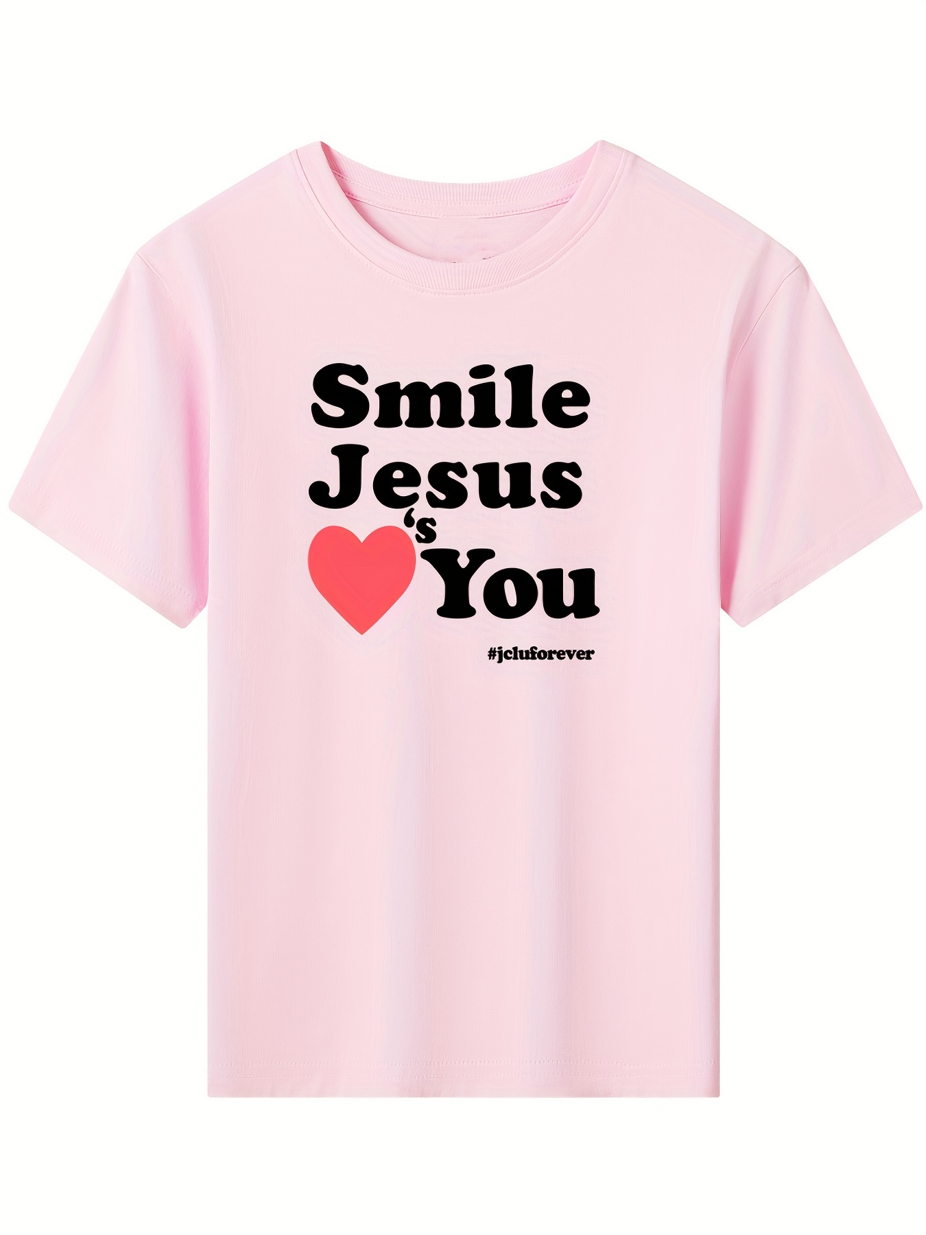 Girls Leggings- Jesus Loves Me- Pink –