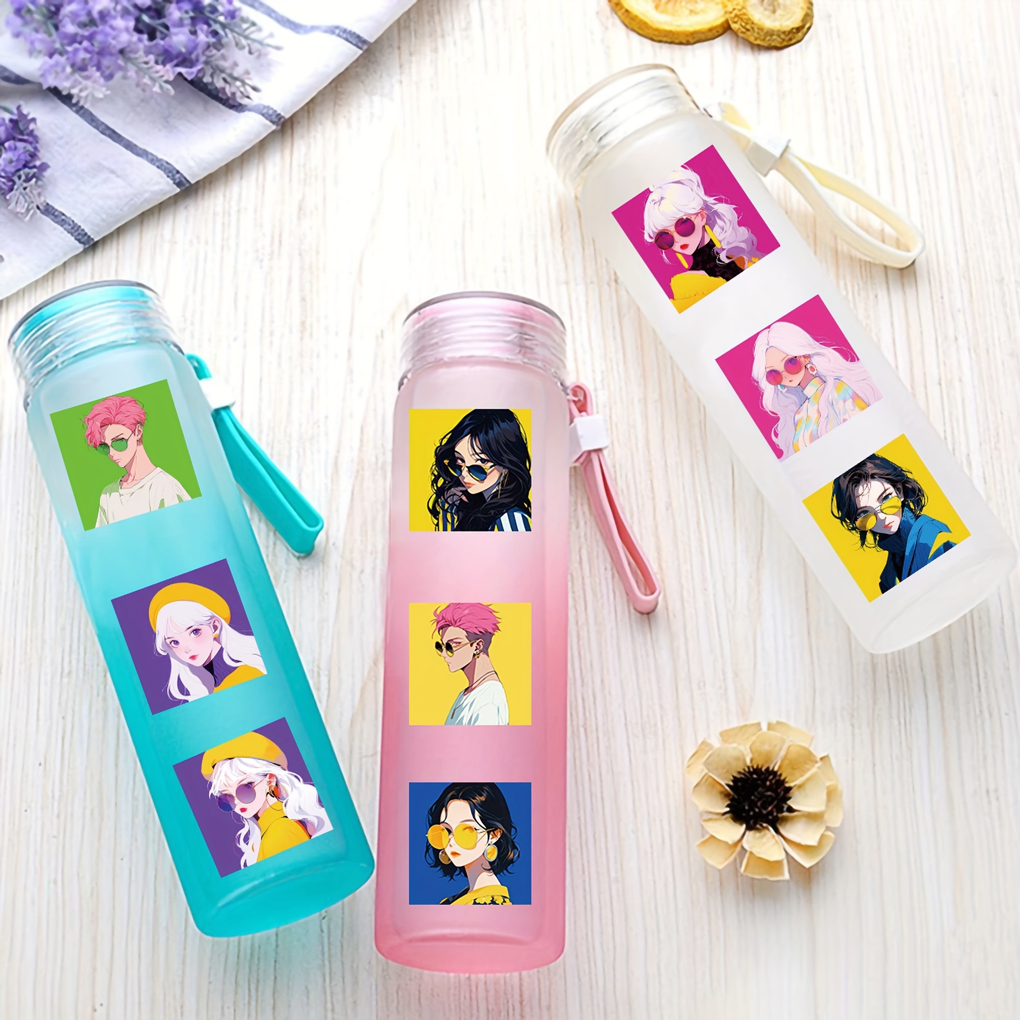 60pcs Dopamine For Men And Women Stickers For Water Bottle Laptop