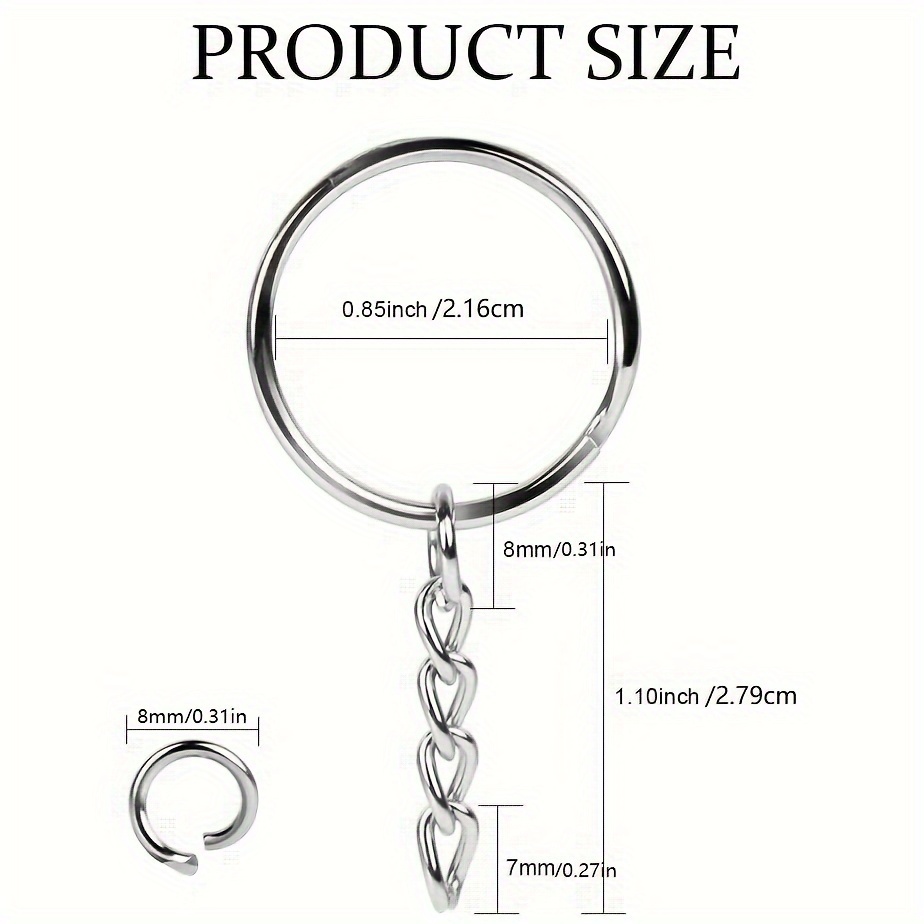 Set 1000 Anelli Aperti In Metallo Per Bigiotteria: 6 Misure (4-10 Mm), In Scatola Trasparente, Ideali Per Creare Collane, Bracciali, Orecchini Fai Da Te