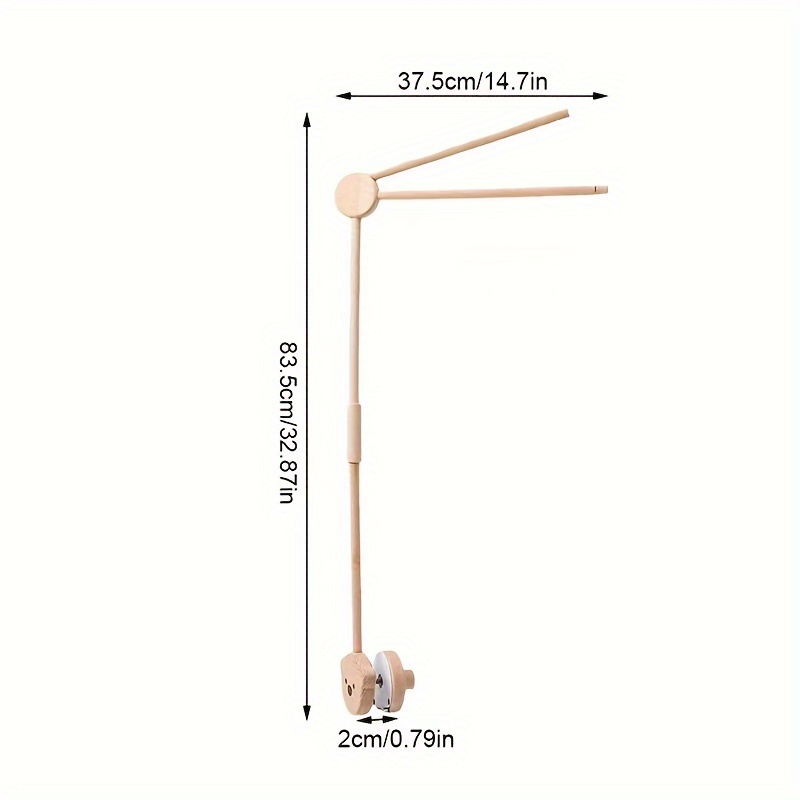 Crib Mobile Arm Hbm 30 Pouces Bras Mobile En Bois Lit Bébé - Temu