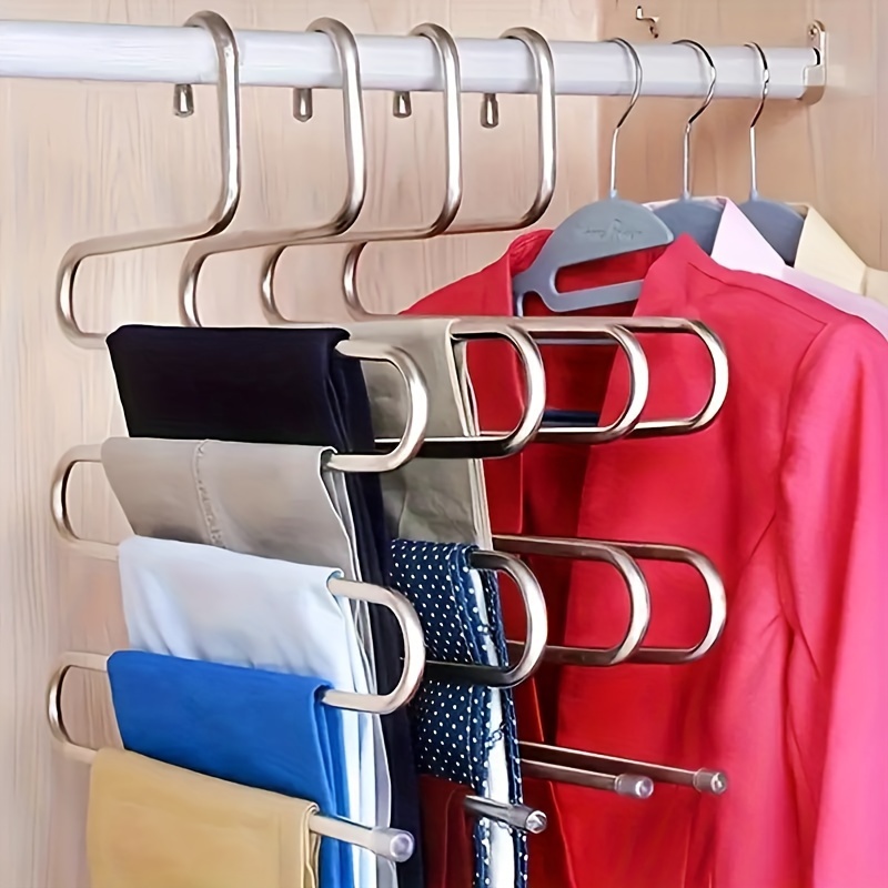 Coat Hangers 40 Pack Clothes Hangers, Seropy Metal Hangers Heavy Duty Wire  Hangers with Non Slip Notch, Ultra Thin Stainless Steel Hangers Space