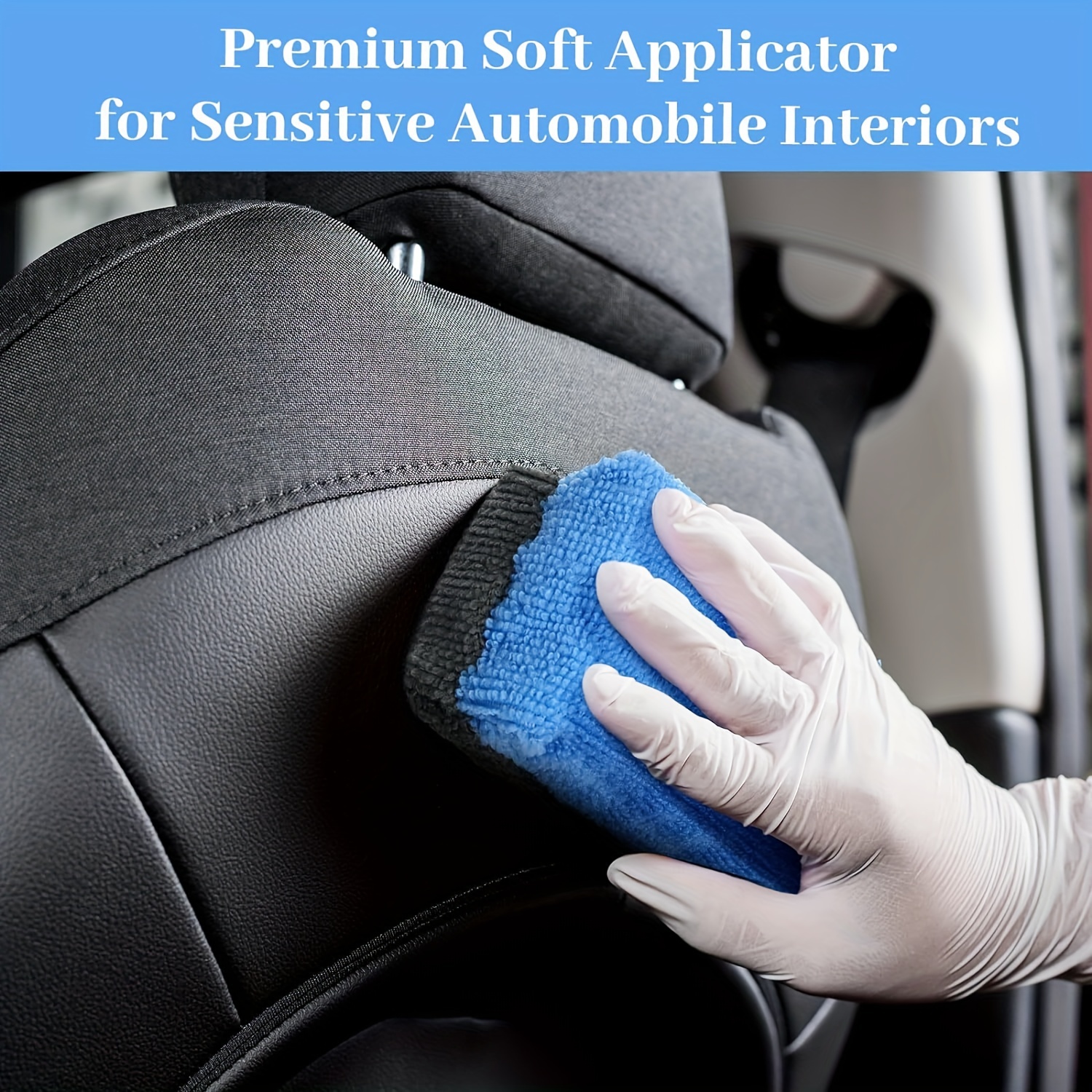 Microfiber Rectangle Sponge Detailing Pads Microfiber Wax - Temu