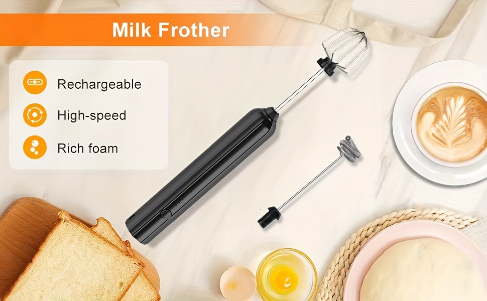 1pc Stainless Steel Handheld Milk Frother for Coffee, Cappuccino, and  Chocolate - Perfect for Latte, Cream, and Foam Making