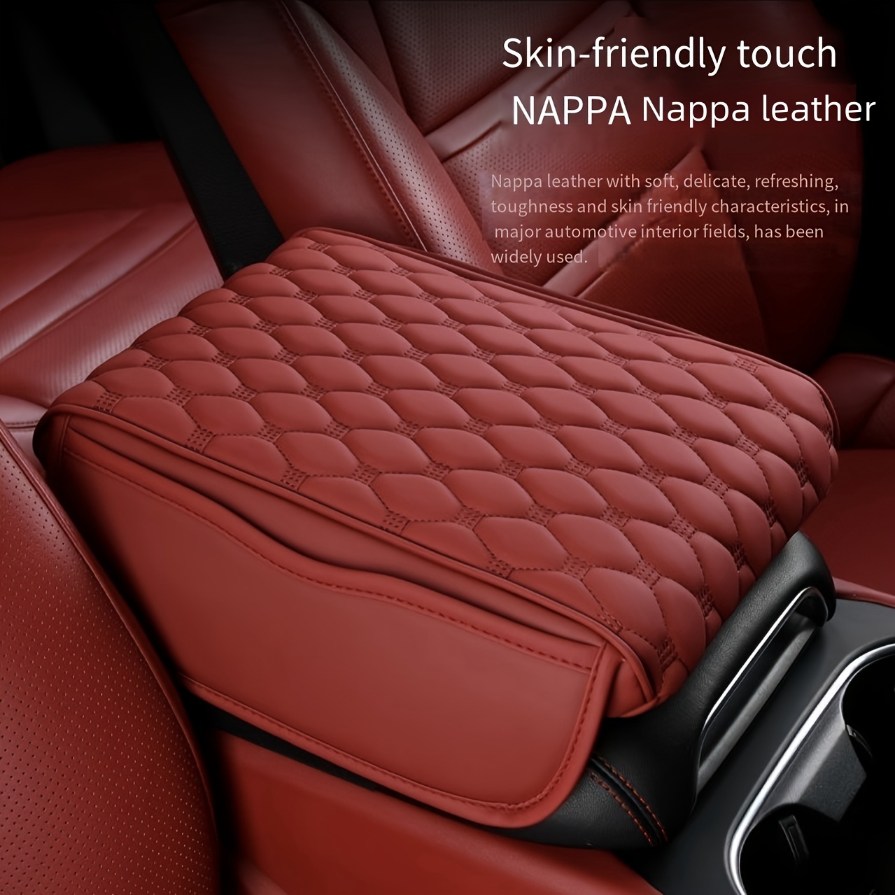 Auto Center Console Cover, Car Armrest Box Pad, Skin-Friendly