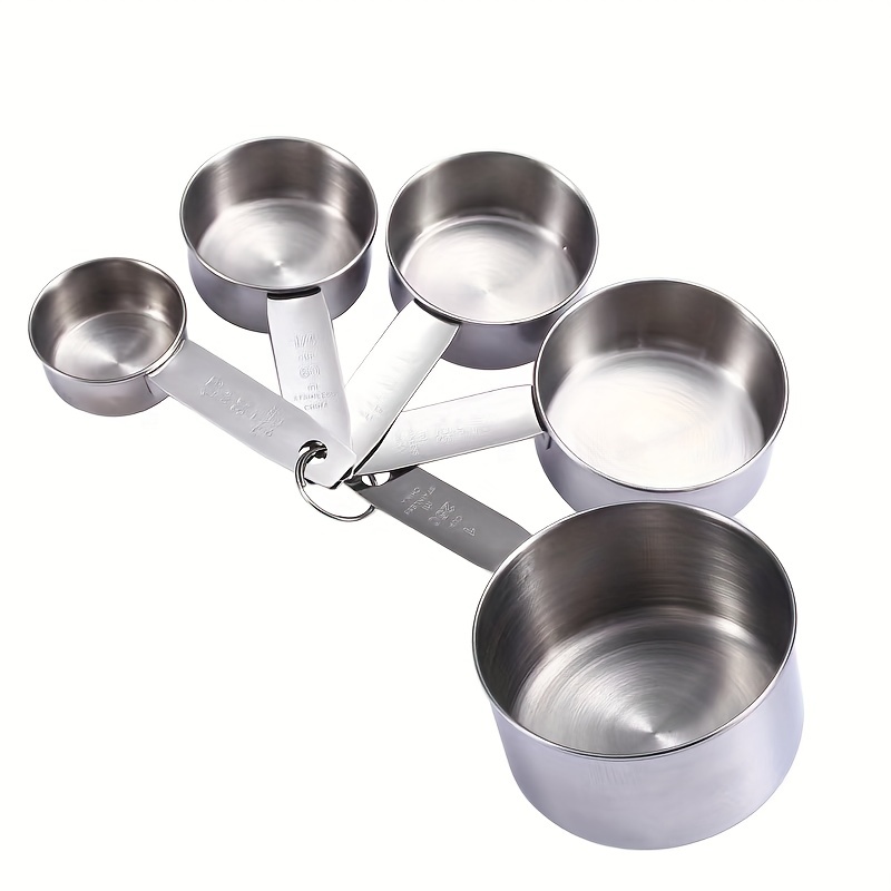  Hudson Essentials Stainless Steel Measuring Cups and Spoons Set  (15 Piece Set): Home & Kitchen