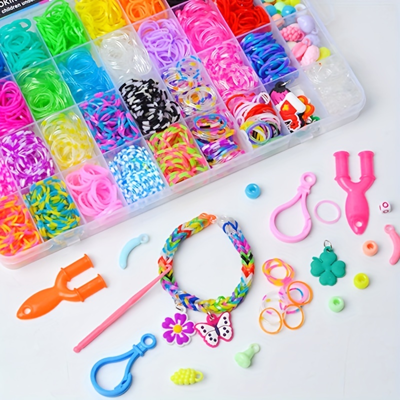 36grids Colorful Rubber Bands For Bracelet, Premium Rubber Bands For  Bracelet Making Kit