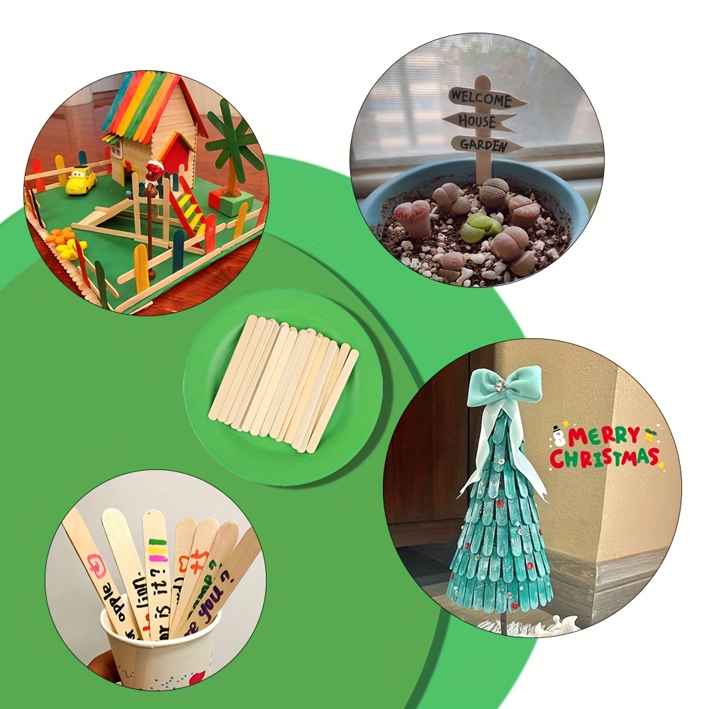Bamboo Ice Cream Sticks Natural Food Grade Craft Sticks - Temu Belgium