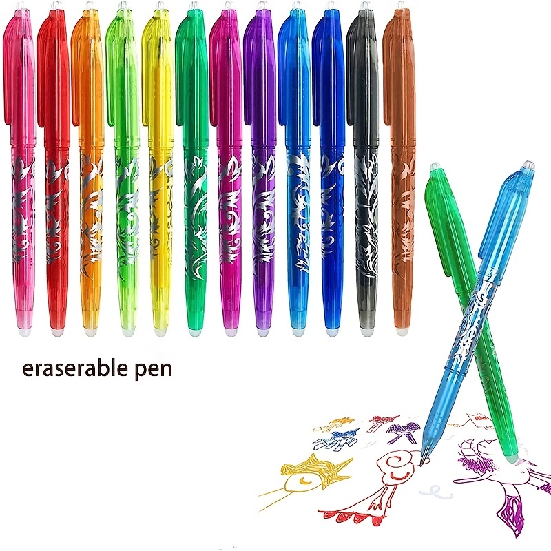 8color Premium 0.8mm White Gel Pen Fine Tip Sketching Pens For