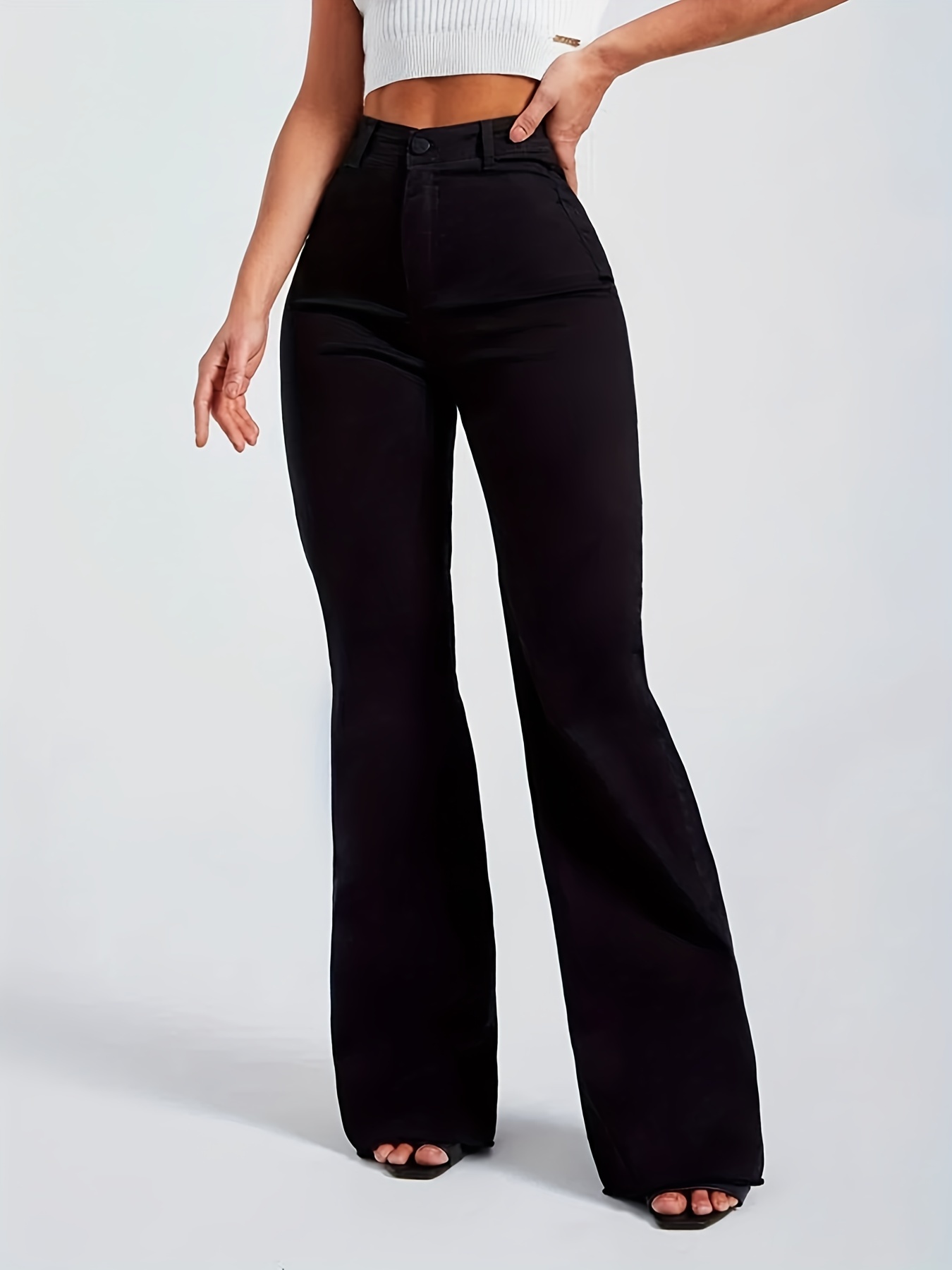 Zip leggings black  How to hem pants, How to wear, Trousers women