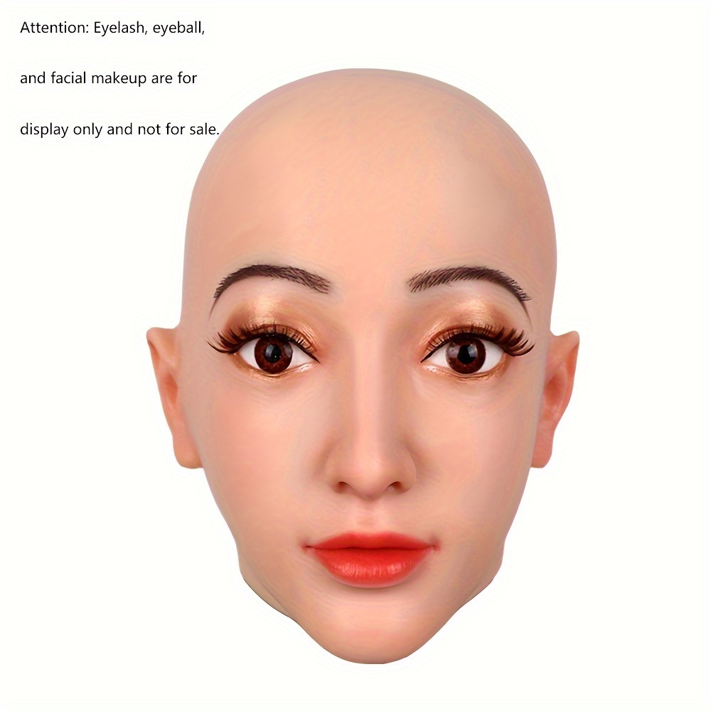 1pc Elegant Latex Simulation Woman Mask For Cosplay Role Playing