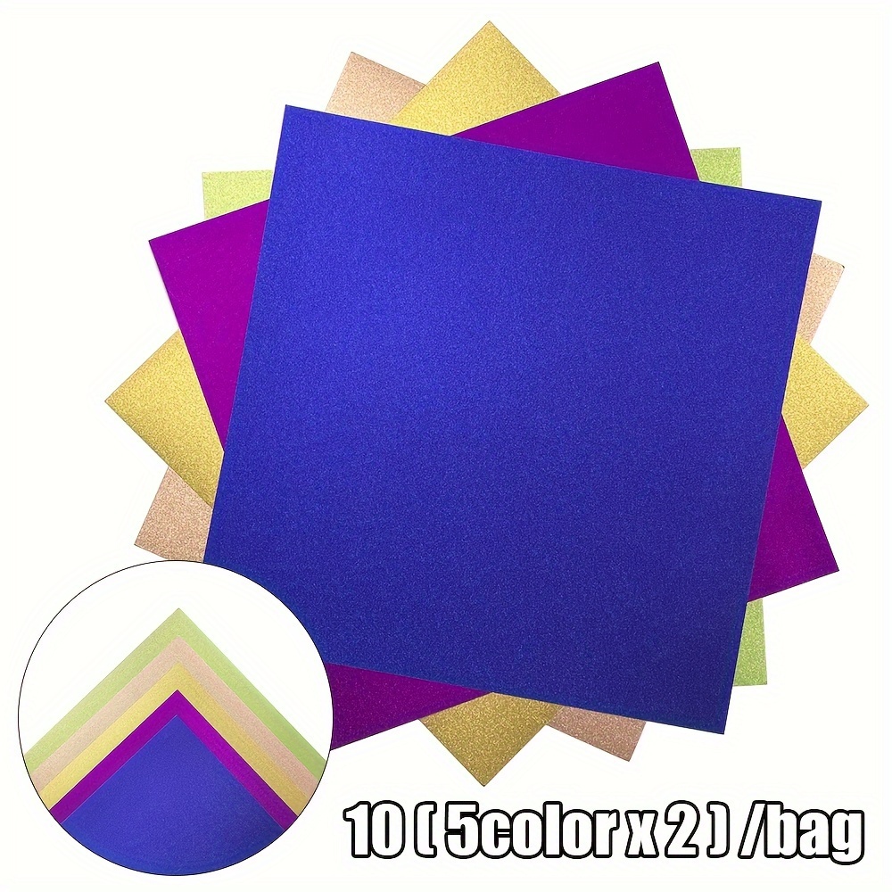A4 Colored Glitter And Aluminum Foil Cardstock Metal Mirror - Temu