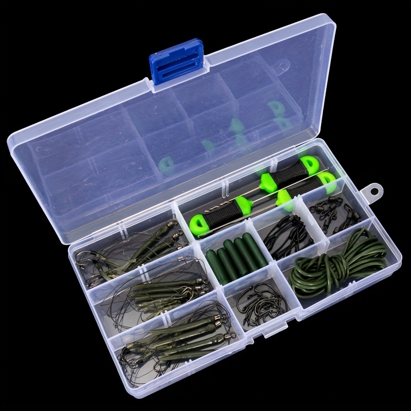 62pcs Complete Fishing Tackle Kit for Freshwater and Saltwater Fishing -  Includes Essential Accessories for a Successful Fishing Trip