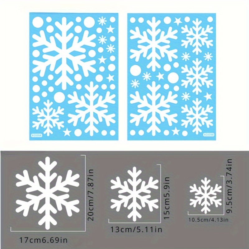 2024 New Christmas Decoration Snow Stickers Santa Claus Elk - Temu