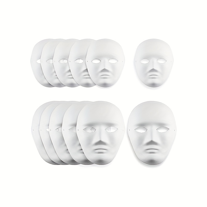 Blank Drama Male Mask Set of Five