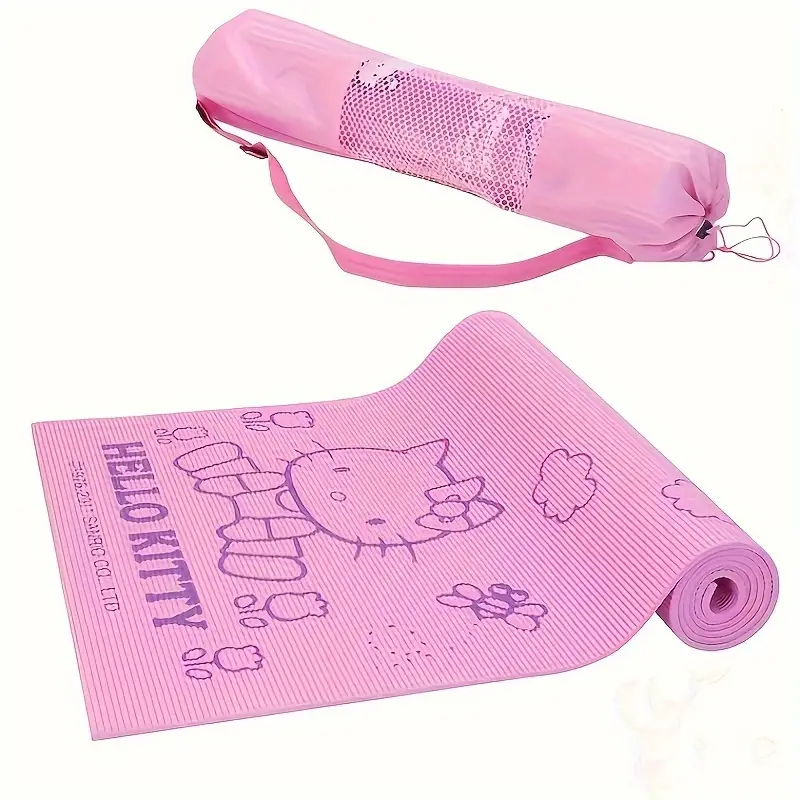 1pc Cartoon * Non-slip Yoga Mat, 6mm Thickness Soft Yoga Mat, Suitable For  Body Shaping, Dance Training, 60.96*169.93cm/24.0*66.9in