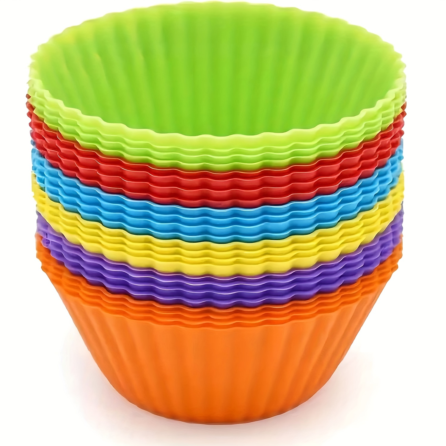 Non stick Silicone Baking Cups Reusable Cupcake Liners - Temu
