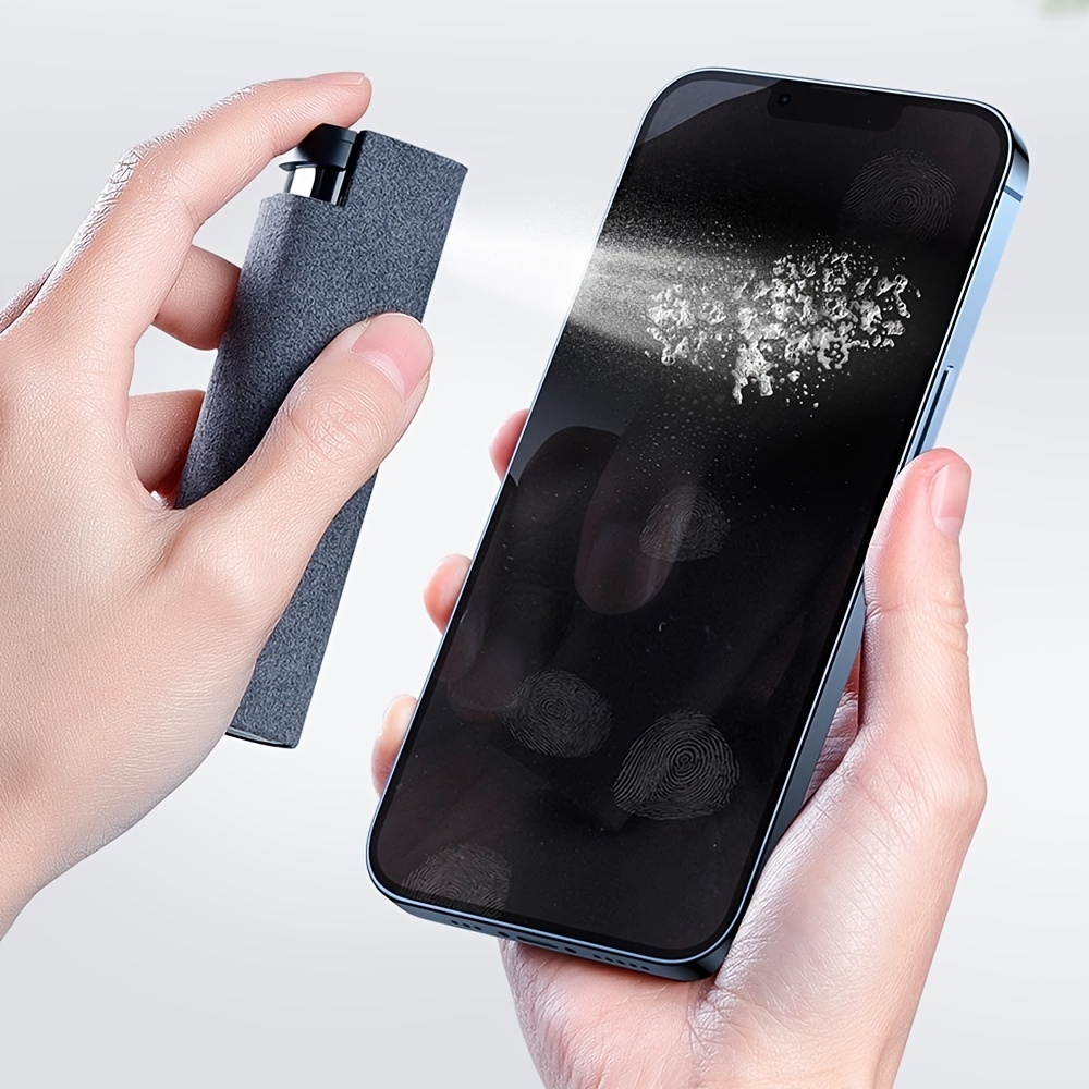 Comprar Limpiador de pantalla de teléfono 2 en 1, herramienta para quitar  el polvo de la pantalla del teléfono móvil, paño de microfibra, pantalla  limpia