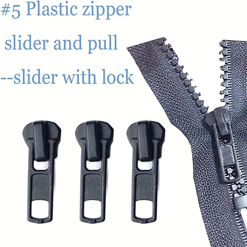 57pcs/set Zipper Pull, Replacement Zipper Slider, Zipper Repair Kit, Fix  Zipper Repair Kit For Repairing Coats, Jackets, Metal Plastic And Nylon Coil