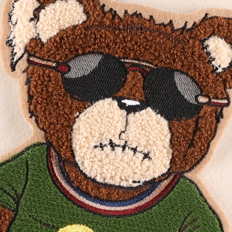 Bear Pattern Iron On Patches For Men, Sew On Embroidered Applique Repair  Patch, Diy Crafts Projects For Clothing Jacket Jeans Pants Dress Backpack  Hat, Decorations Gifts - Temu Spain