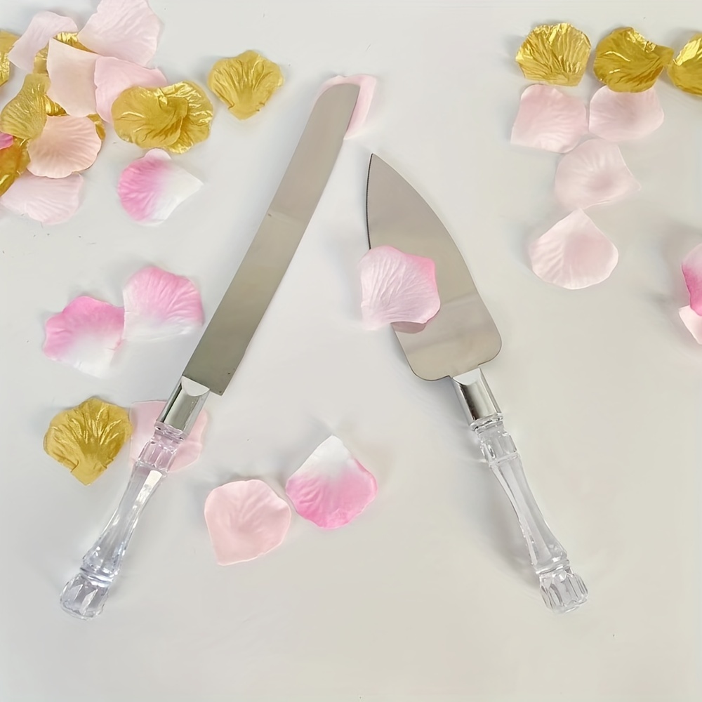 Set, Cake Knife And Server, Stainless Steel Cake Cutlery Knife And Shovel,  Silverware For Wedding Party Decor, Engagement Party Supplies, Birthday  Party Decor, Wedding Supplies, Wedding Decoration, Party Packs - Temu