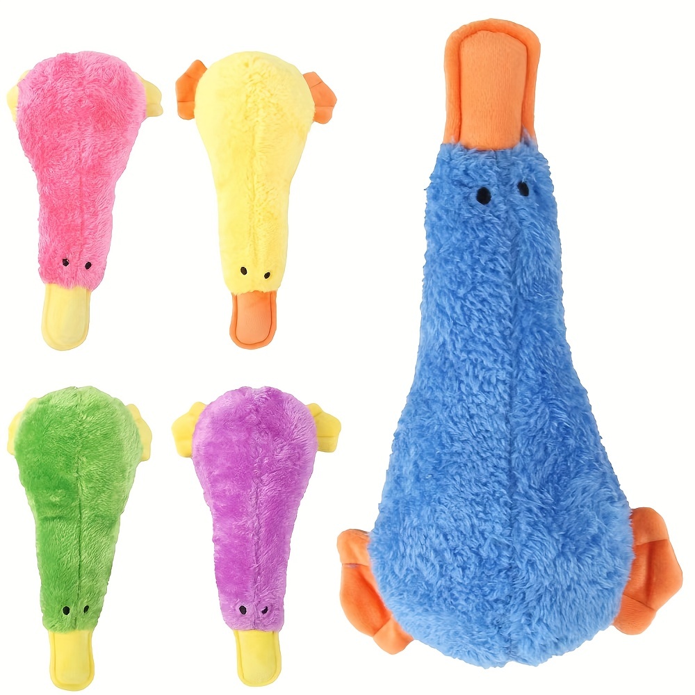 

Interactive Plush Duck Dog Toy With Squeaker - Perfect For Chewing And Molar Training