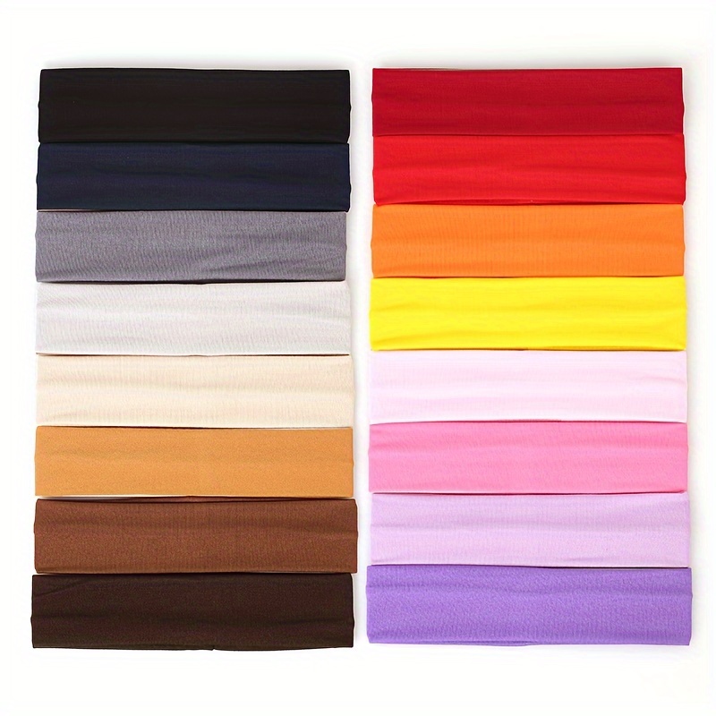 Solid Color Hair Band Sport Elastic Yoga Headbands Sports - Temu