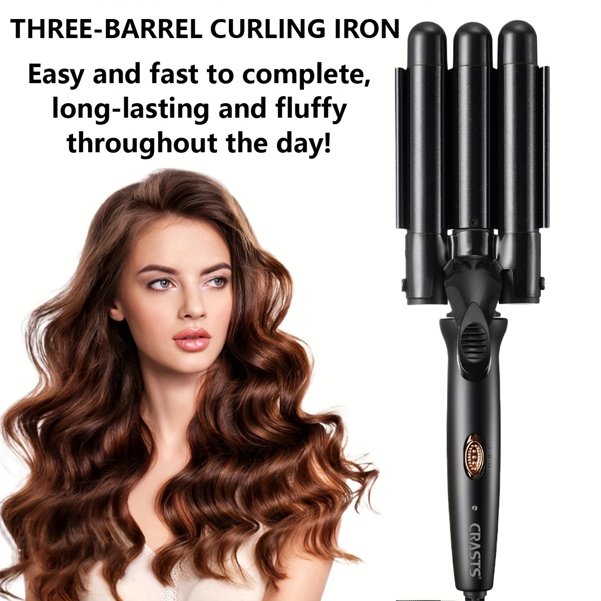 Three tong outlet curler