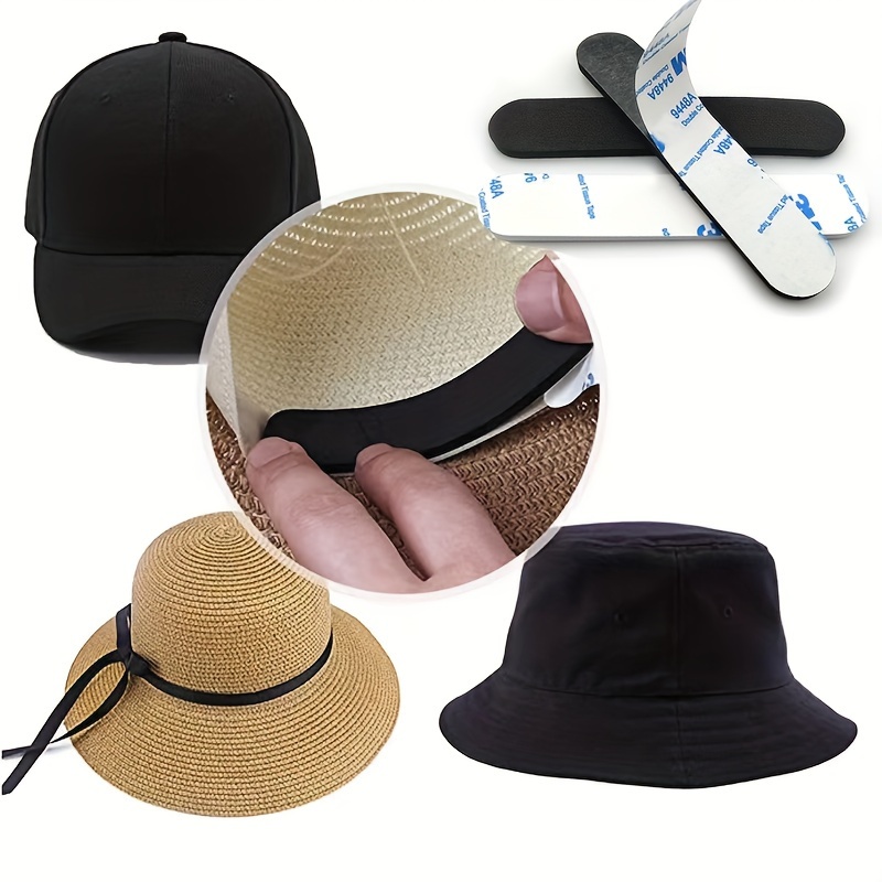 Hat Size Reducer, 40pcs Hat Reducer Inserts, Hat Filler Size Reducer, Hat  Size Tape, Hat Reducing Tape, Hat Foam Reducing Tape Self Adhesive for  Women Men Hats Caps Sweatband - Black 