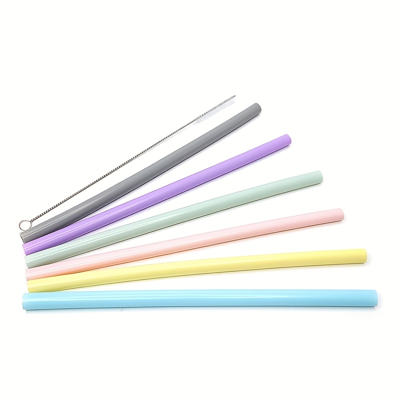 Reusable Silicone Straws Drinking Tubes Silicone Milk Tea - Temu