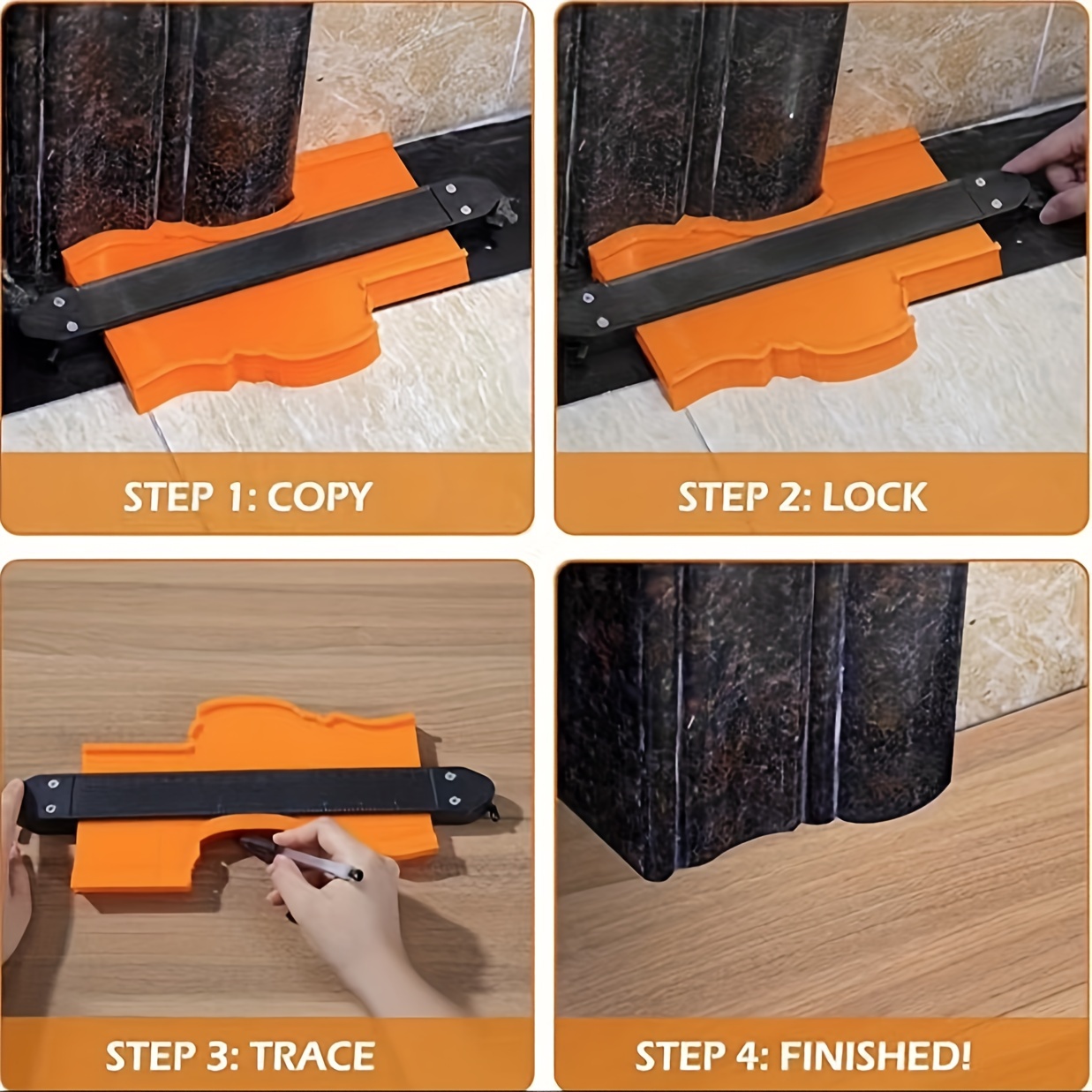 Contour duplication deals gauge with lock