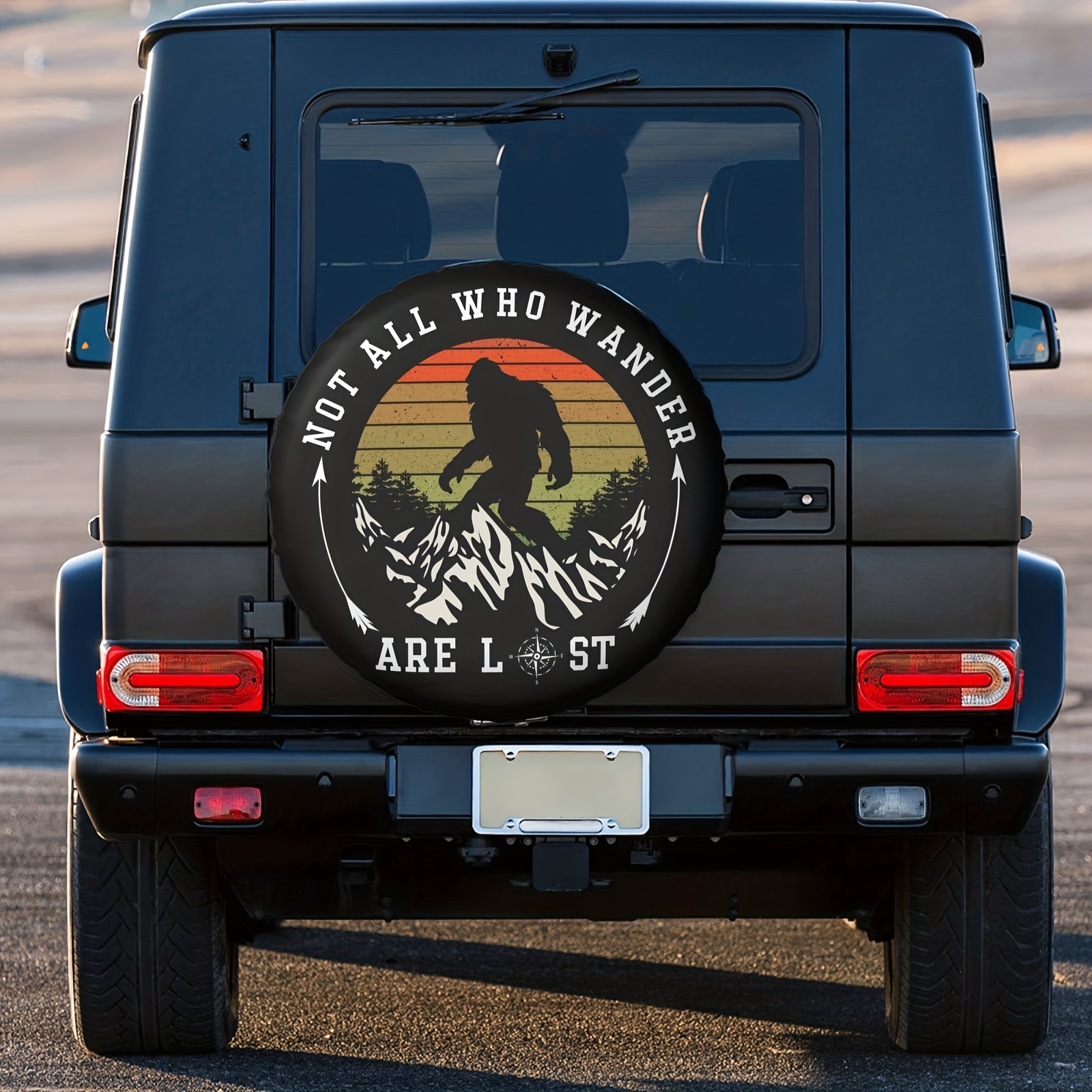 Not All Those Who Wander Are Lost Spare Tire Cover Wheel Protector For Truck  Suv Trailer Camping Rv Tire Cover Automotive Temu