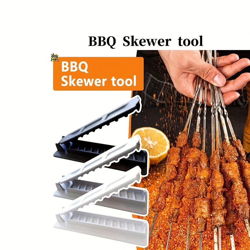 Skewers Kebab Maker Grill Barbecue Stringer Box Machine Beef Meat